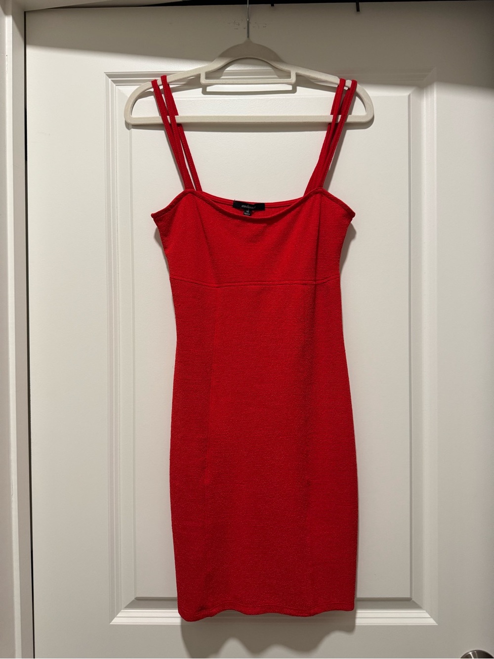 Ambiance Red Double-Strap Sheath Dress new with tags